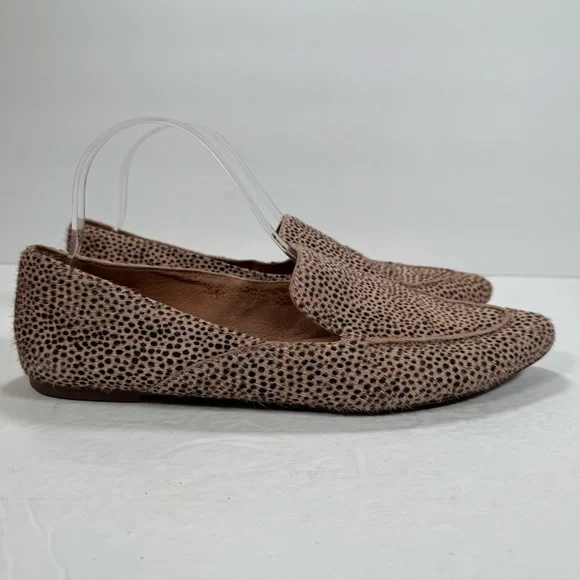 Madewell The Frances Skimmer Loafer In Calf Hair Muted Shell Multi Women Size 10 - Picture 4 of 13